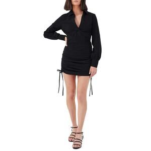 4TH & RECKLESS Black Ruched Side Dress NWT Size S